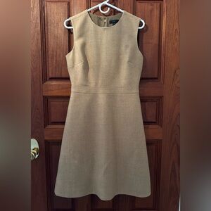 J. Crew A-Line Double Serge Wool Sheath Dress.
